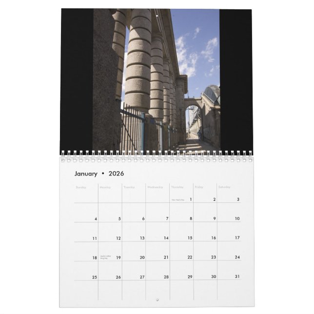 brooklyn & manhattan bridges calendar (Jan 2026)