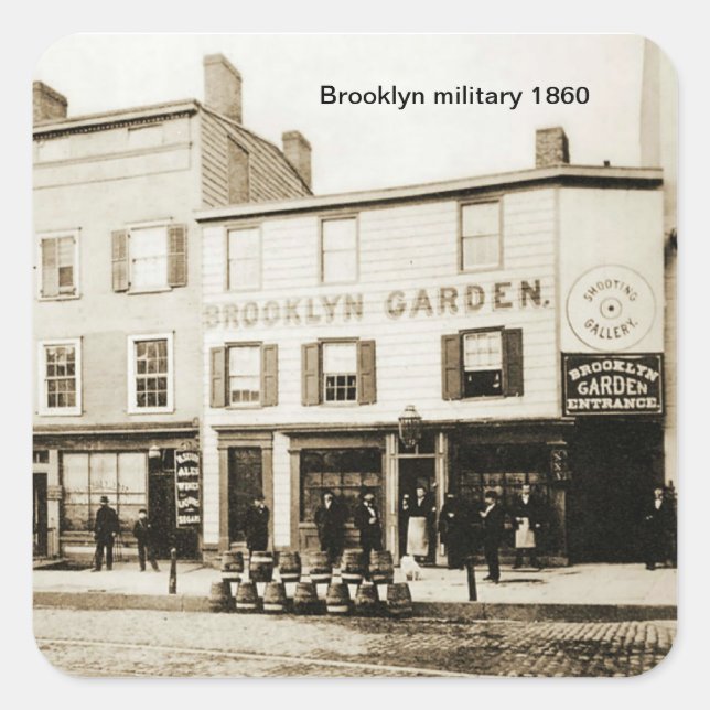 Brooklyn military Sticker (Front)