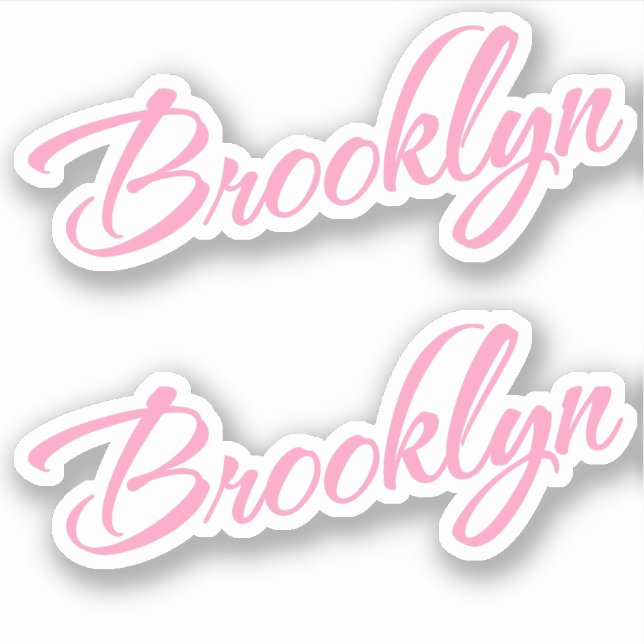 Brooklyn name x2 vinyl (Front)