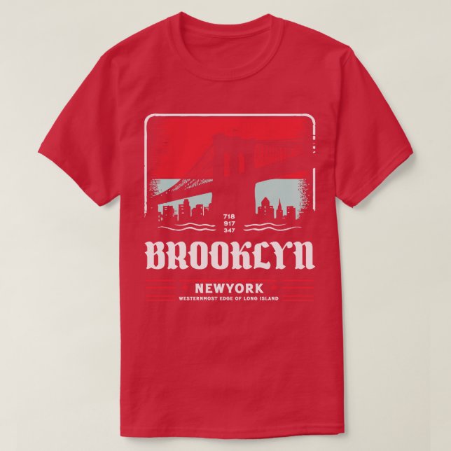 Brooklyn New York 1 T-Shirt (Design Front)