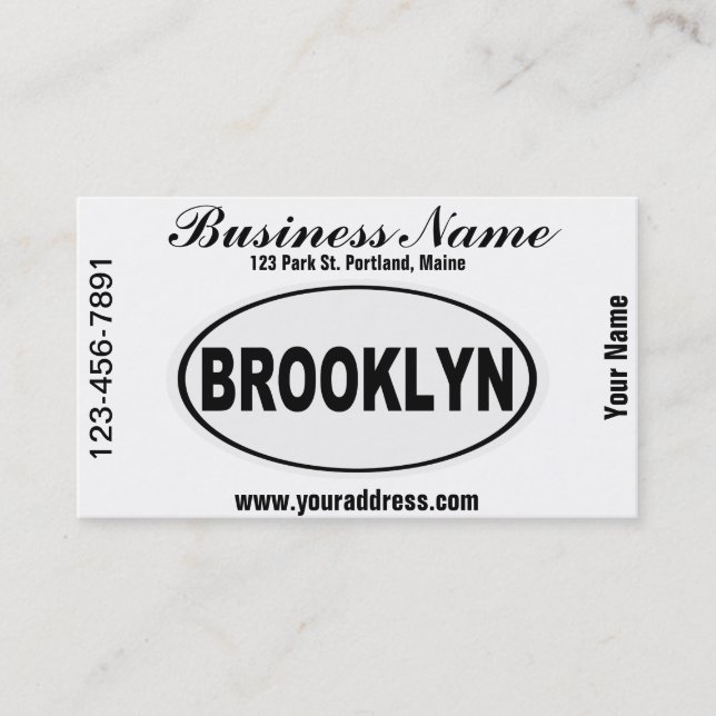 Brooklyn New York Business Card (Front)