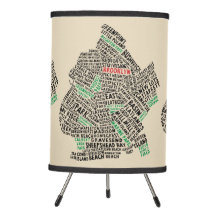 Brooklyn New York City Word Art Map