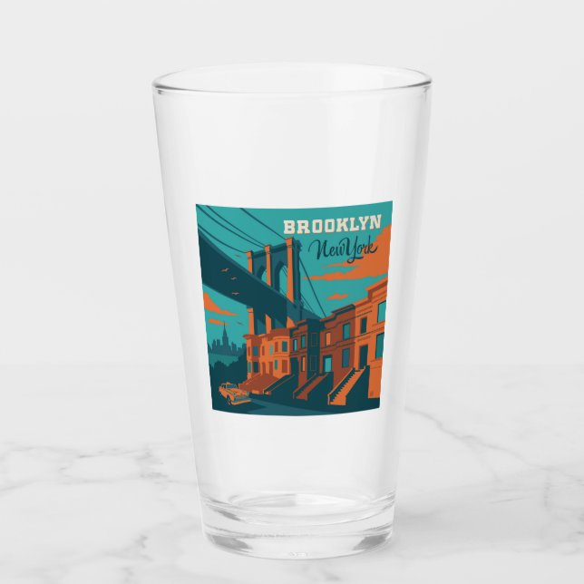 Brooklyn New York Glass (Front)