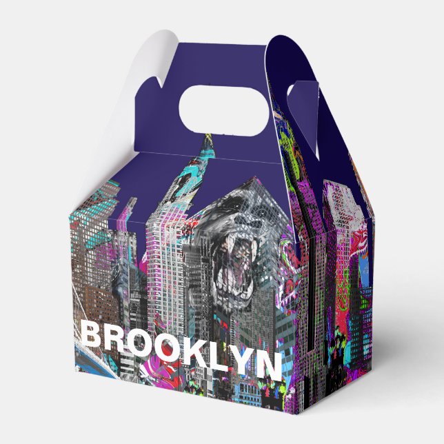 Brooklyn, New York in graffiti Favour Box (Front Side)