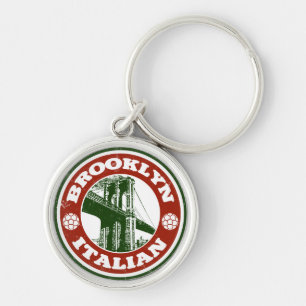 Brooklyn New York Italians Key Ring