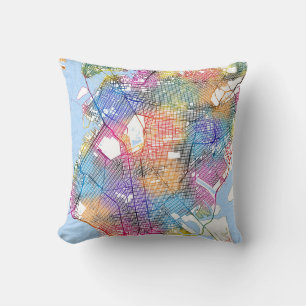 Brooklyn New York Map Cushion