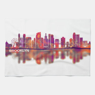 Brooklyn New York Skyline Tea Towel