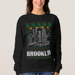 Brooklyn New York Ugly Christmas Sweatshirt