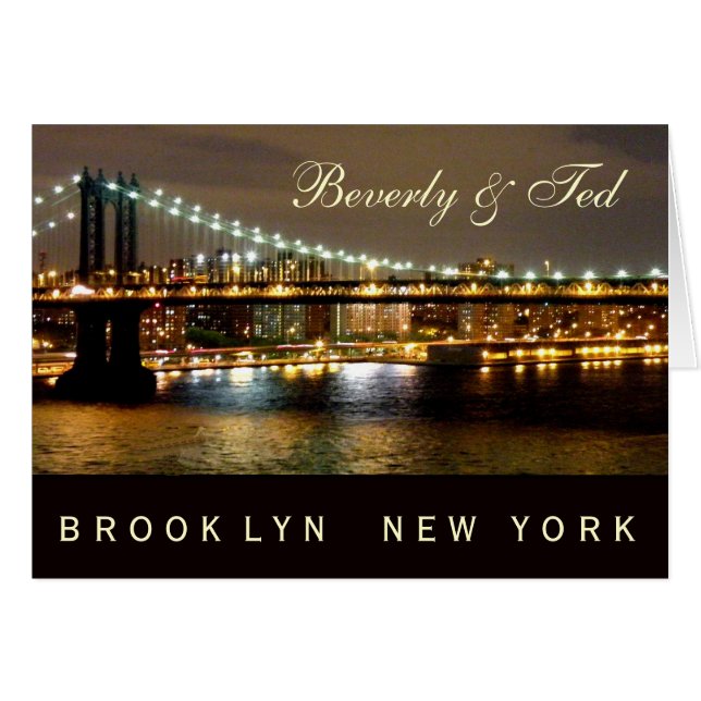 Brooklyn New York Wedding Design (Front Horizontal)