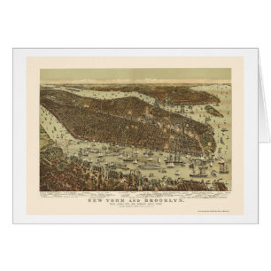 Brooklyn, NY Panoramic Map - 1892