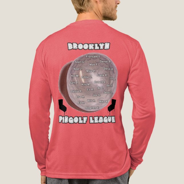Brooklyn PinGolf League Tri-Blend Shirt (Back)