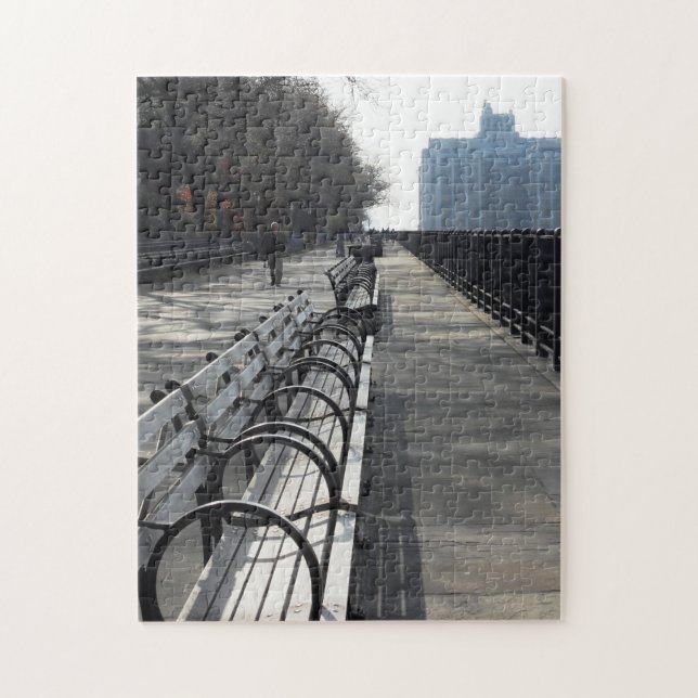 Brooklyn Promenade City Benches Puzzle (Vertical)
