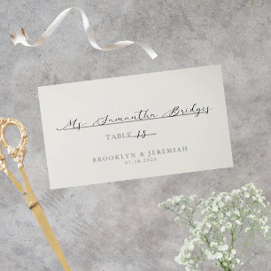 BROOKLYN serif elegant wedding Place Card