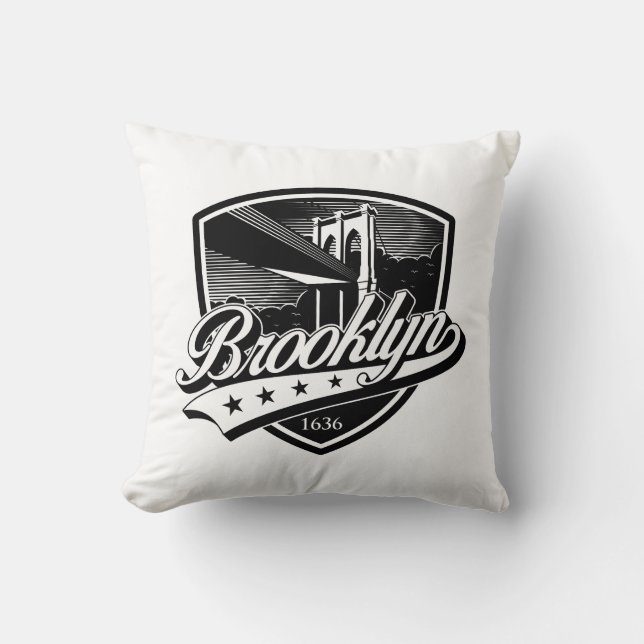 Brooklyn Shield with Swoosh Design Cushion (Front)