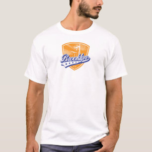Brooklyn Shield with Swoosh Design T-Shirt