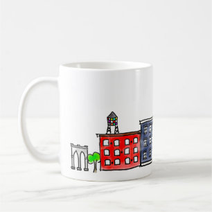 Brooklyn to Manhattan Bridge Coffee Mug