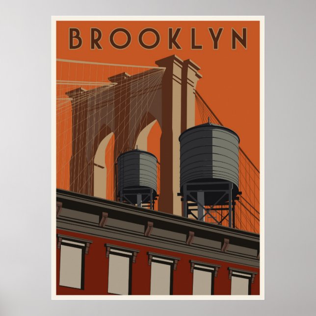 Brooklyn travel poster (Front)