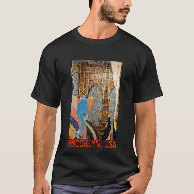 Brooklyn, USA (black) T-Shirt (Front)