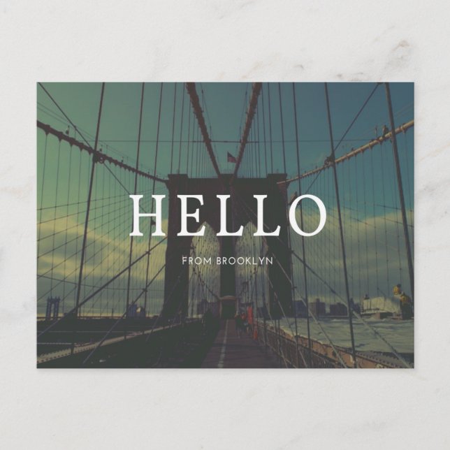 Brooklyn Vintage Postcard (Front)