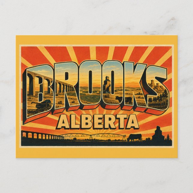 Brooks Alberta Diverse Agriculture Postcard (Front)
