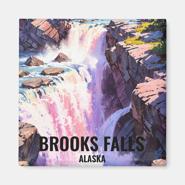 Brooks Falls, Alaska Magnet (Front)