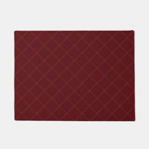Brooks Maroon Blue Gold Tattersall Floor Mat