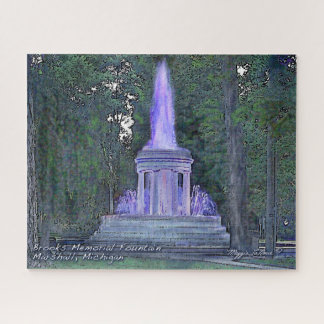Brooks Memorial Fountain, Marshall Jigsaw Puzzle
