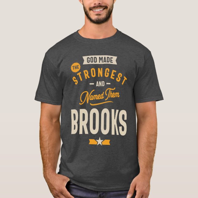 Brooks Personalised Name Birthday Gift T-Shirt (Front)