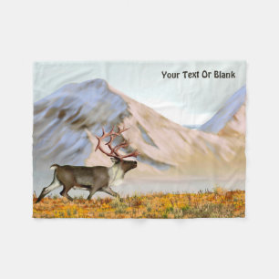 Brooks Range Caribou Fleece Blanket