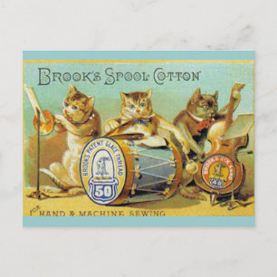 Brooks Spool Cotton Postcard