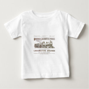 Brooks Steam Locomotive Works 1890 Baby T-Shirt
