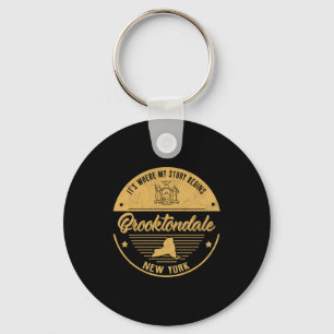 Brooktondale New York Its Where My Story Begins _2 Key Ring