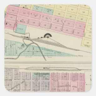 Brookville, Saline County, Stafford, Kansas Square Sticker