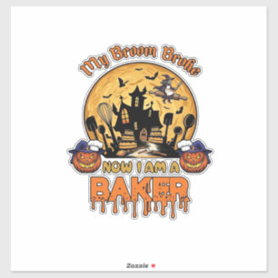 Broom Broke Baker Halloween Witch Chef Pumpkin_1