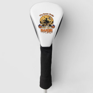 Broom Broke Baker Halloween Witch Chef Pumpkin_1 Golf Head Cover