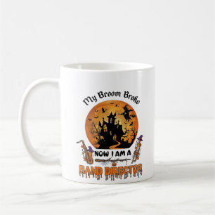 Broom Broke Band Director Halloween Haunted House  Coffee Mug