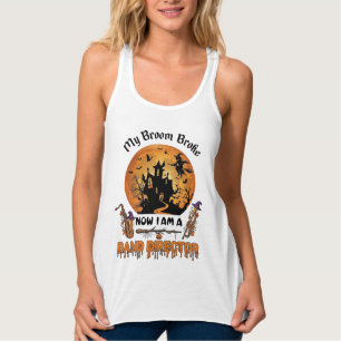 Broom Broke Band Director Halloween Haunted House Singlet