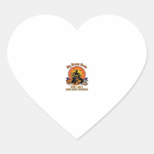 Broom Broke Crime Scene Technician Halloween Witch Heart Sticker