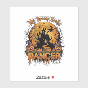 Broom Broke Dancer Halloween Haunted House Pumpkin