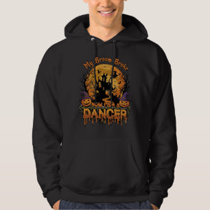 Broom Broke Dancer Halloween Haunted House Pumpkin Hoodie