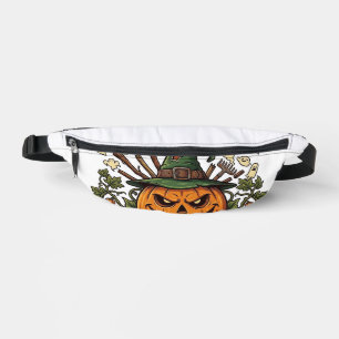 Broom Broke Farmar Halloween Pumpkin Witch Hat Gho Bum Bags