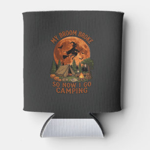 Broom Broke Halloween Witch Camping Tent Campfire  Can Cooler