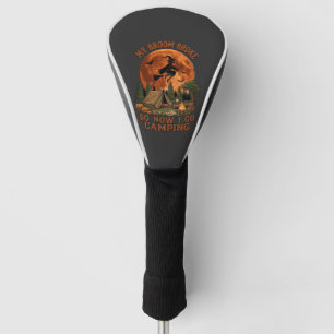 Broom Broke Halloween Witch Camping Tent Campfire Golf Head Cover