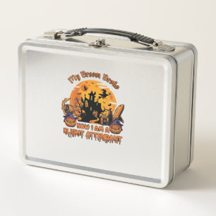 Broom Broke Now Am Flight Attendant Halloween_1 Metal Lunch Box
