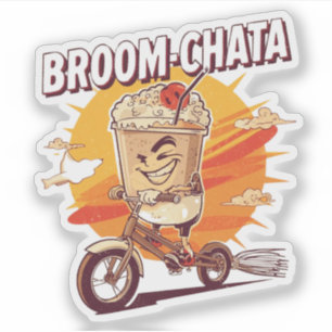 Broom-chata Funny Halloween Cocktail Pun 