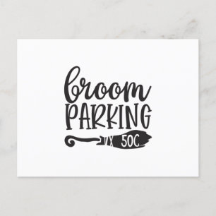 Broom Parking 50c Postcard