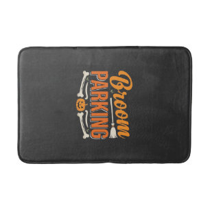Broom Parking Halloween Vector Design_1 Bath Mat