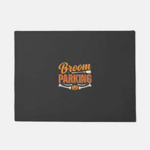 Broom Parking Halloween Vector Design_1 Doormat