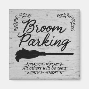 Broom Parking Magnet