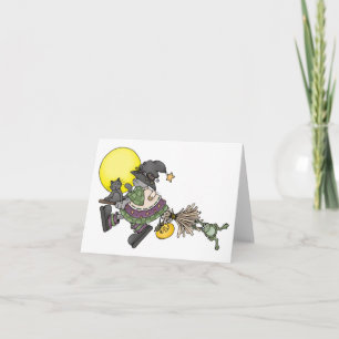 Broom Ride - Halloween Card